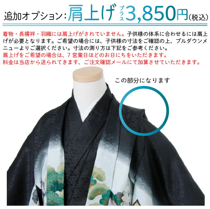 楽天市場】七五三 着物 男の子 五歳 羽織袴セット 市松模様 緑 黒