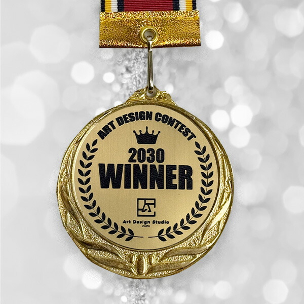 楽天市場】【オリジナルデザインができる】メダル 84MY-899G-KIK