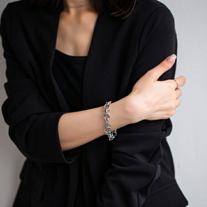 楽天市場】ブレスレット《ステンレス製 マンテルブレスレット》全2色