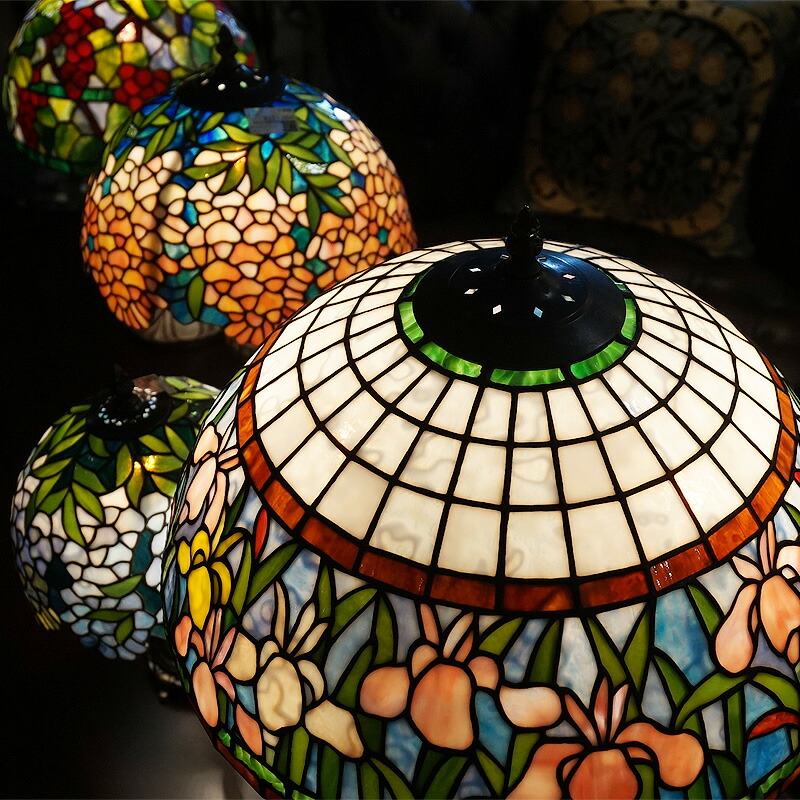 楽天市場】ステンドグラス ランプ 葡萄柄 ブドウ 限定品 シリアル