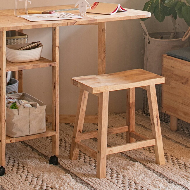 楽天市場】NATURAL SIGNATURE スツールIII[木製 スツール 四角 角型