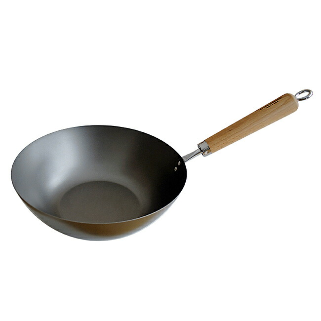 楽天市場】63 ロクサン tsumame 窒化鉄 中華鍋 27cm[鉄フライパン 深型