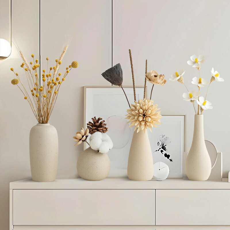 楽天市場】ins風 フラワーベース 花瓶 セラミック 造花・ドライ
