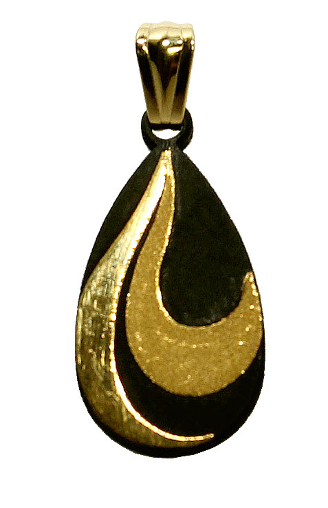 楽天市場】ペンダント 幾何学 P-13 しずく型 ネックレス 肥後象嵌 伝統