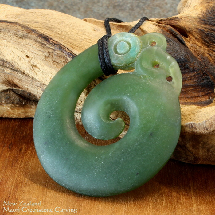 楽天市場】天然石 カービング ペンダント ネックレスニュージーランド