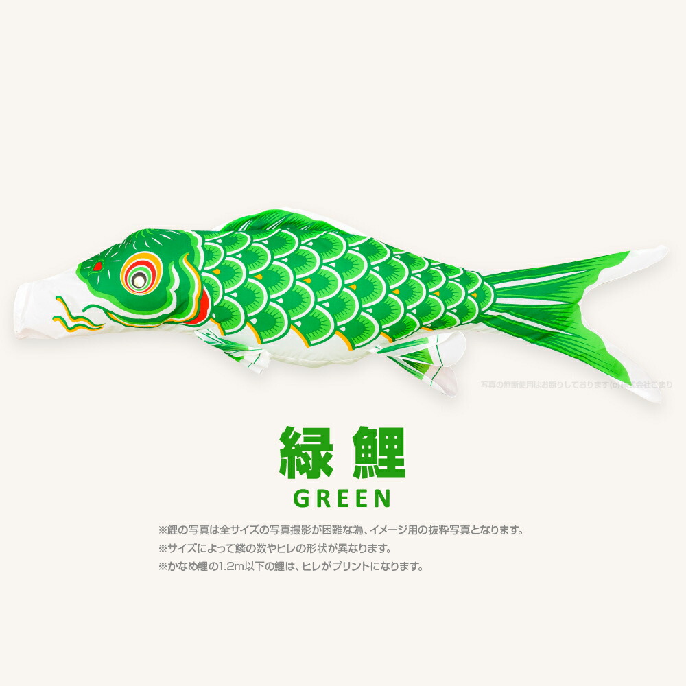 楽天市場】こいのぼり 単品 鯉のぼり かなめ鯉 1.5m 単品鯉 : 節句