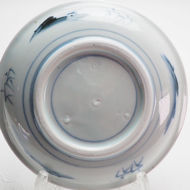 楽天市場】山水文様 船頭 鳥 七寸皿 0379江戸時代 伊万里 染付 手描き