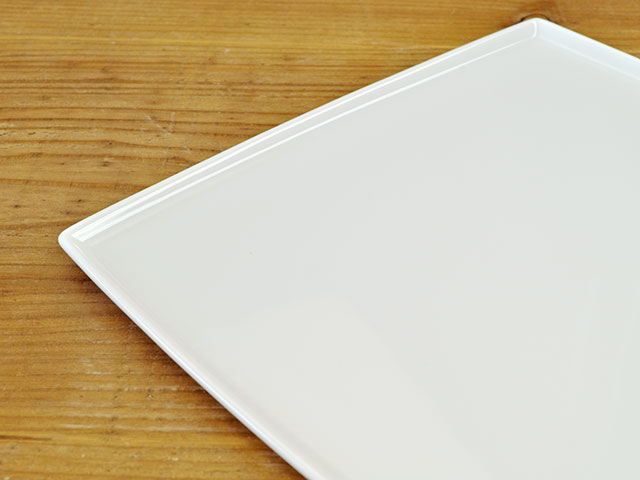 楽天市場】フィノ ピュアホワイト 23.5cm スクエアープレート 角皿
