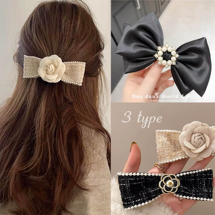 楽天市場】【送料無料】ヘアクリップ リボン花 髪どめピン ひな祭り