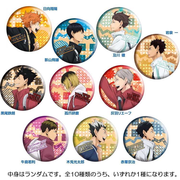 楽天市場】【中身はランダム】 ハイキュー!! カラパレ 登校缶バッジ