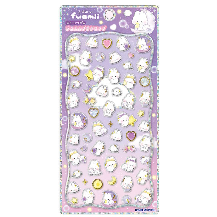 楽天市場】ふあみい ジュエルプチドロップステッカー ストーンパーツ付