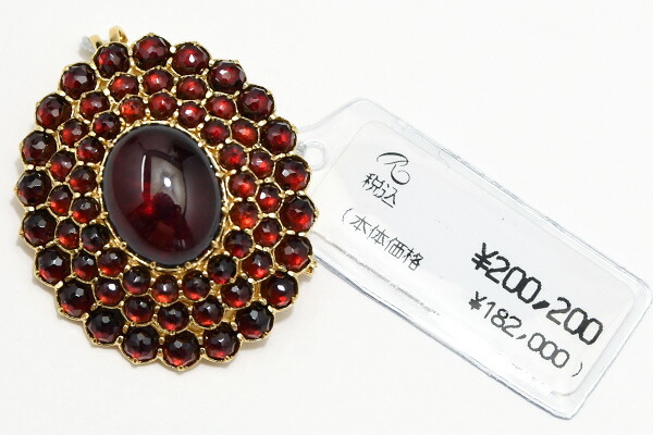 楽天市場】碌山 ガーネット ブローチペンダント 華やかにきらめく上質