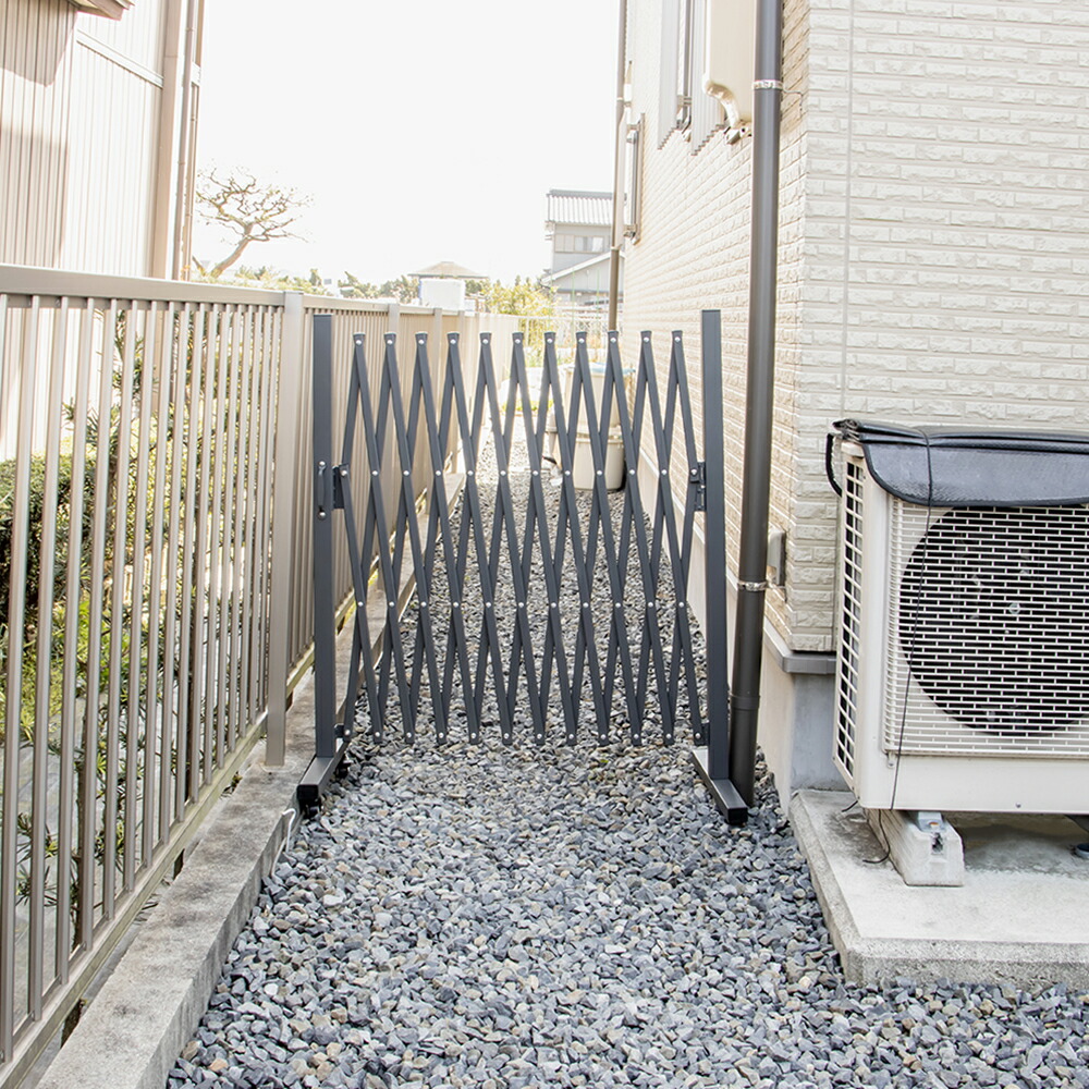 楽天市場】アルミフェンス 伸縮式 キャスター付き ストッパー付き