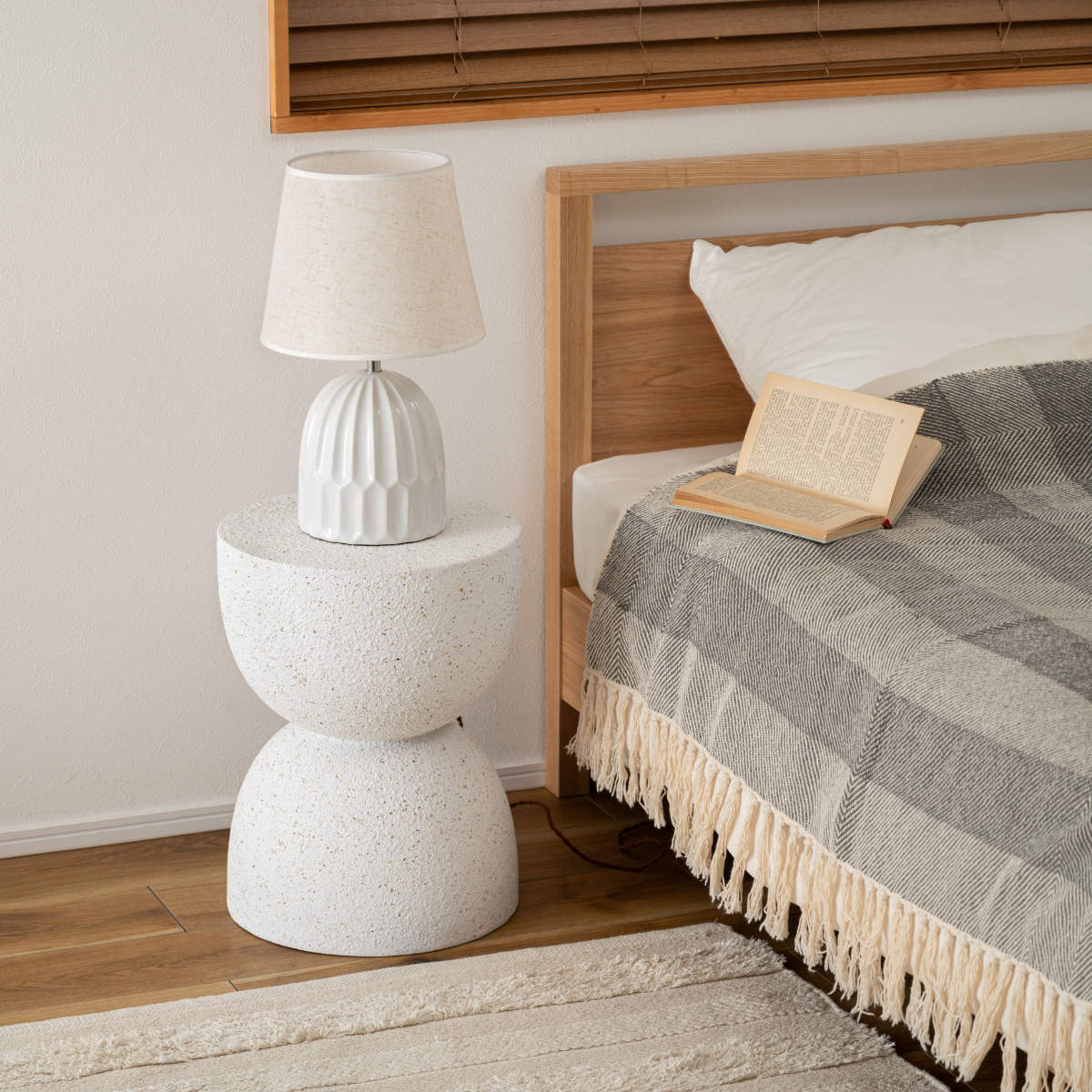 楽天市場】サイドテーブル 高さ46cm テラゾー柄 （ ナイトテーブル