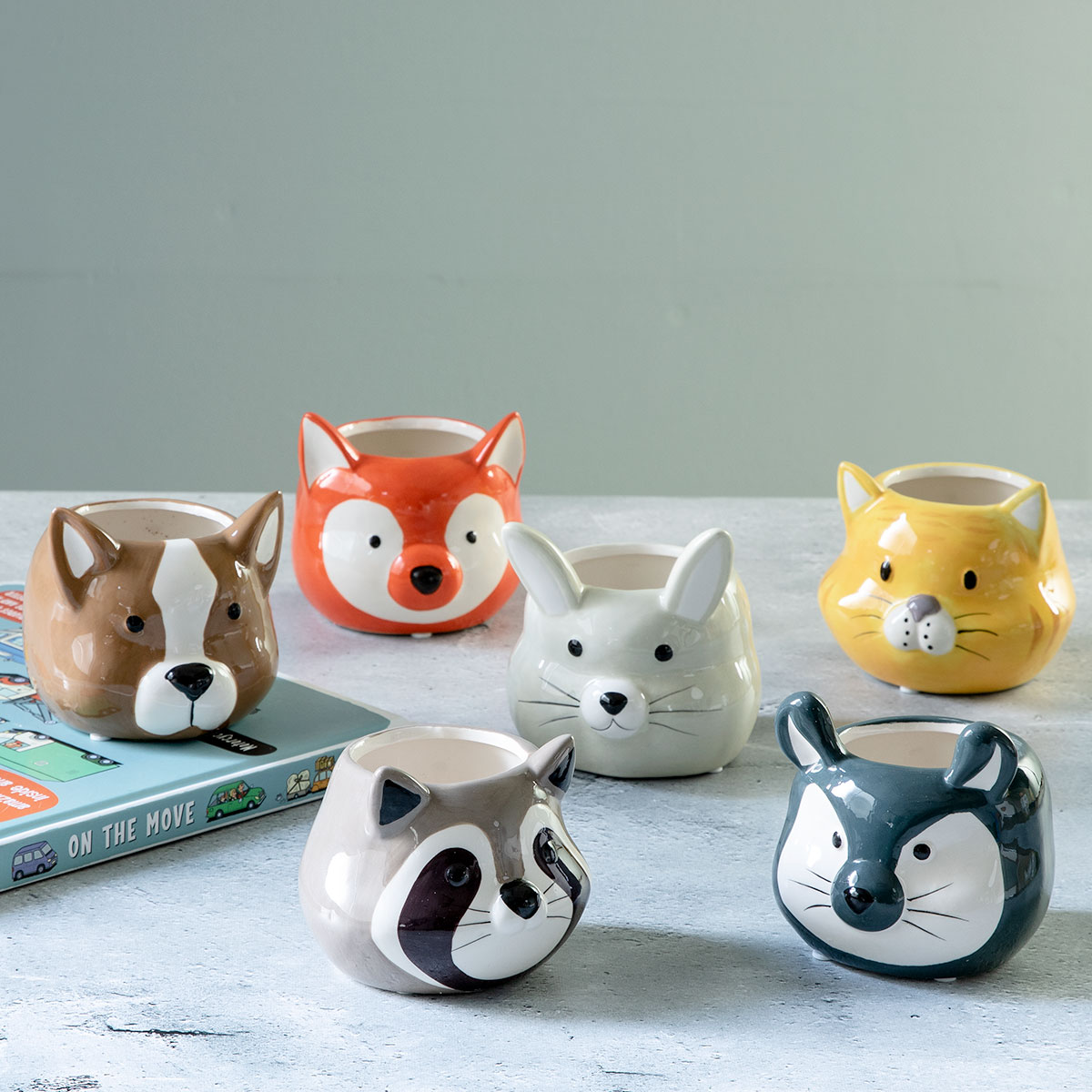 楽天市場】プランター アニマル ポット （ 植木鉢 プラントポット 陶器