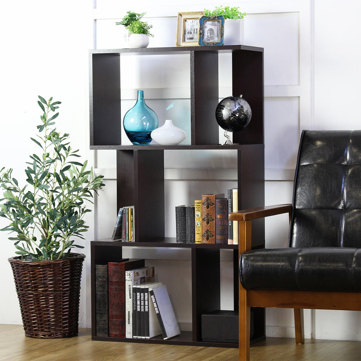 楽天市場】オープンラック 3段 本棚 ジグザグラック 幅59cm （ 送料