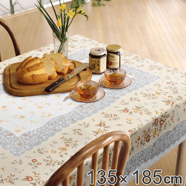 楽天市場】テーブルクロス 135×185cm MGプリントレース オルシア 樹脂