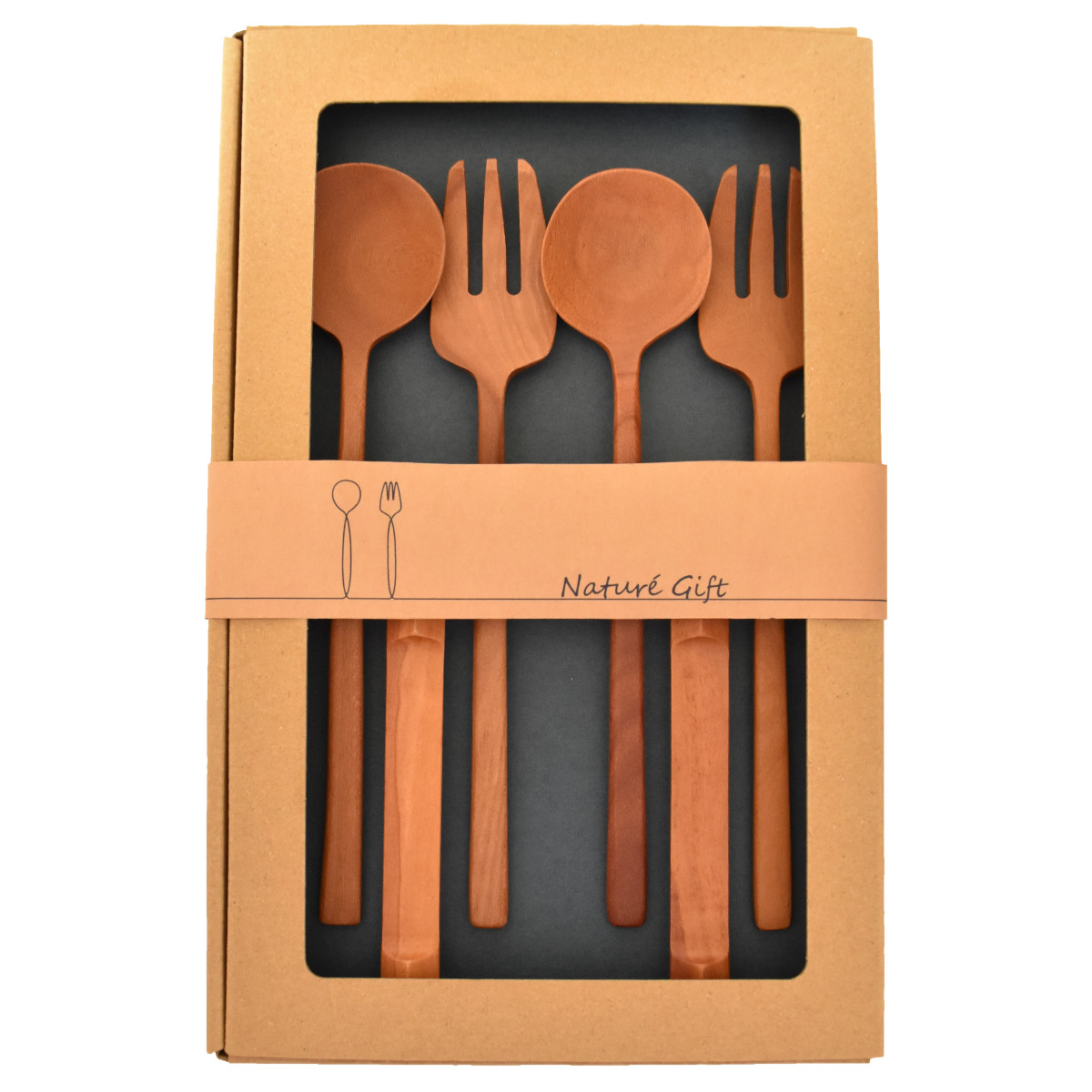 楽天市場】カトラリーセット 6点セット ペアセット 木製 （ カトラリー