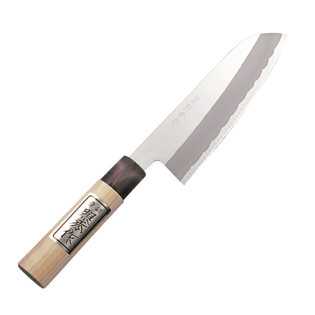 楽天市場】万能包丁 刃渡り16.5cm 照秀作 日本製 三徳 包丁 和包丁