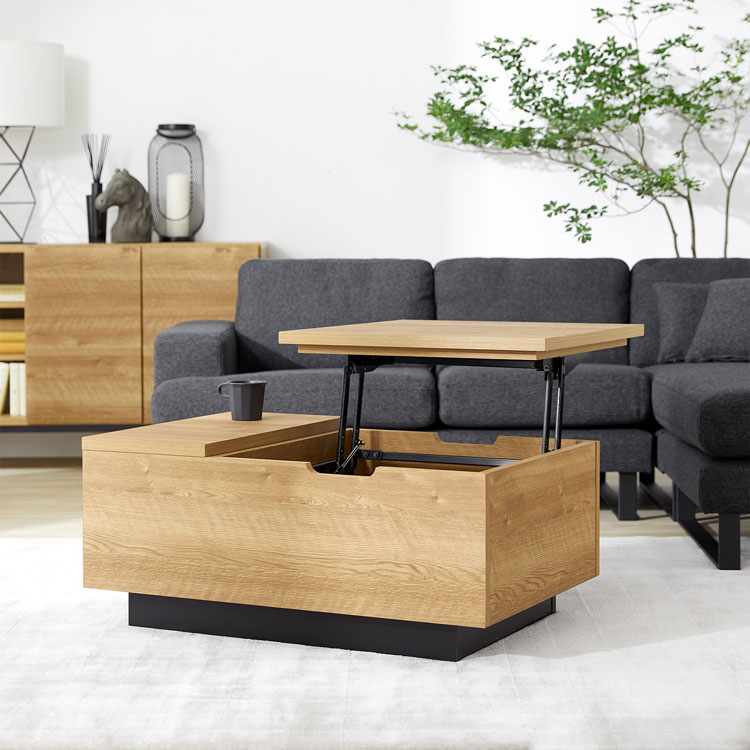 楽天市場】テーブル 昇降式 昇降式テーブル ローテーブル 収納