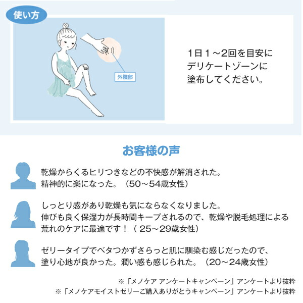 楽天市場】メノケア MD モイストゼリー（55g）日本製 かゆみ・肌荒れ