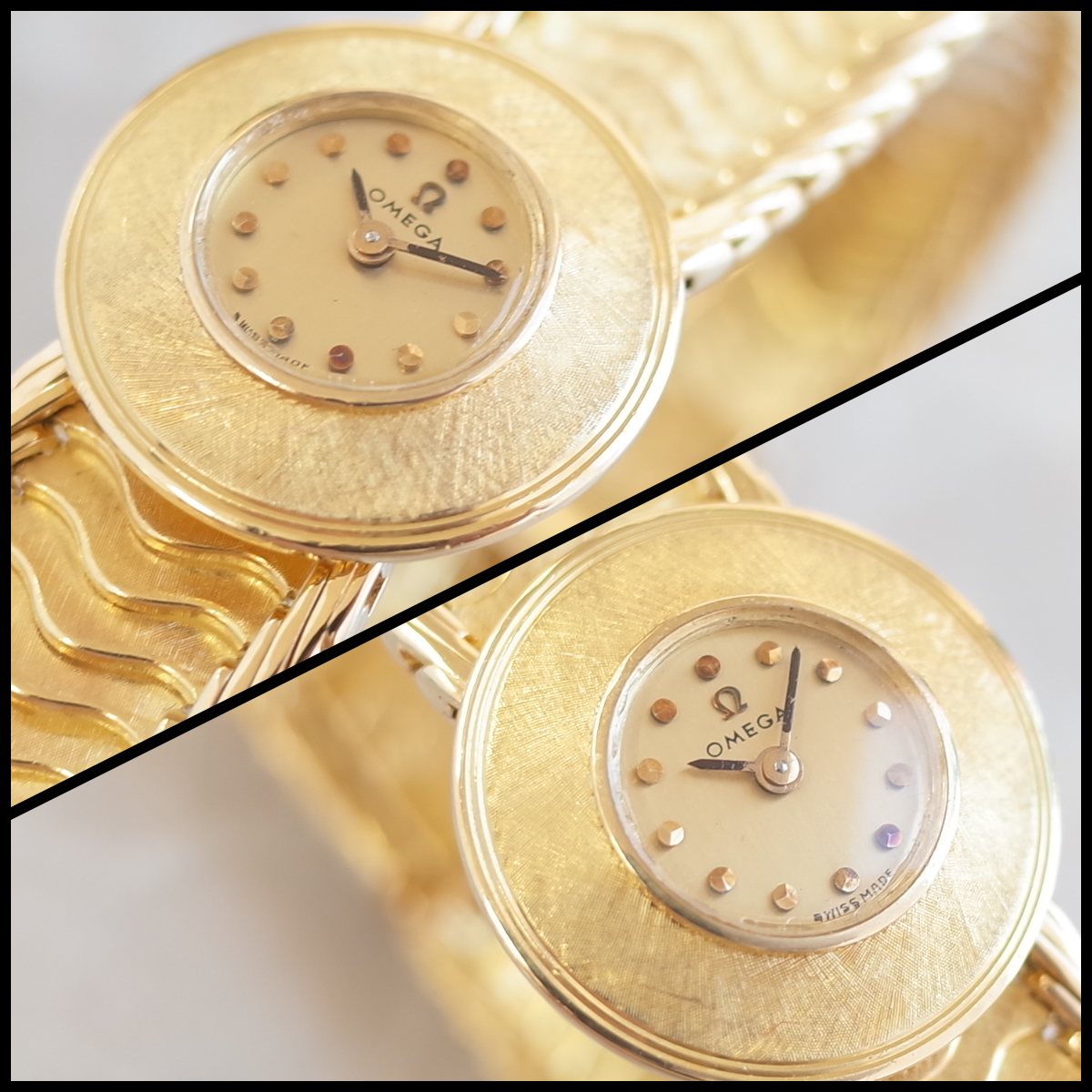 楽天市場】希少 裏竜頭 オメガ 60's アンティークウォッチ 18K 750 鱗