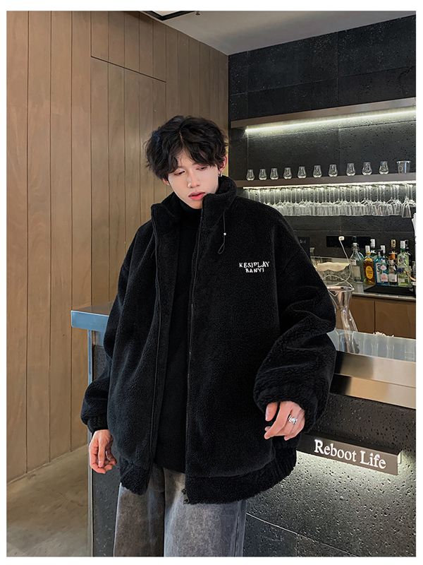 楽天市場】ボアジャケット メンズ ボアコート スタンドネック M-3XL