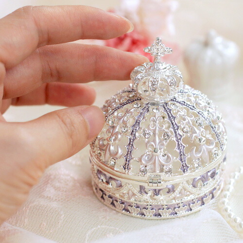 楽天市場】【正規品】 クラウン 王冠 クリスタルジュエリーボックス
