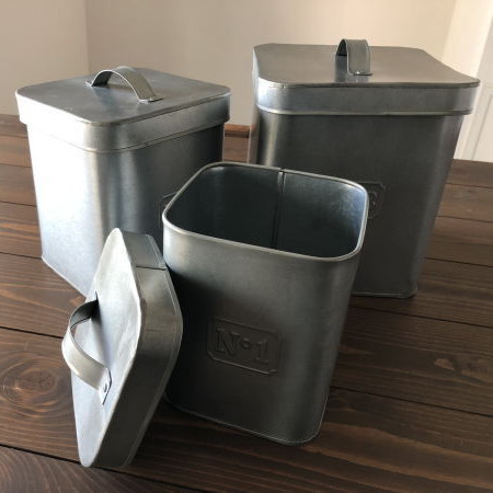 楽天市場】ブリキ ボックス 3個セット（S/M/L各1個セット）蓋付き