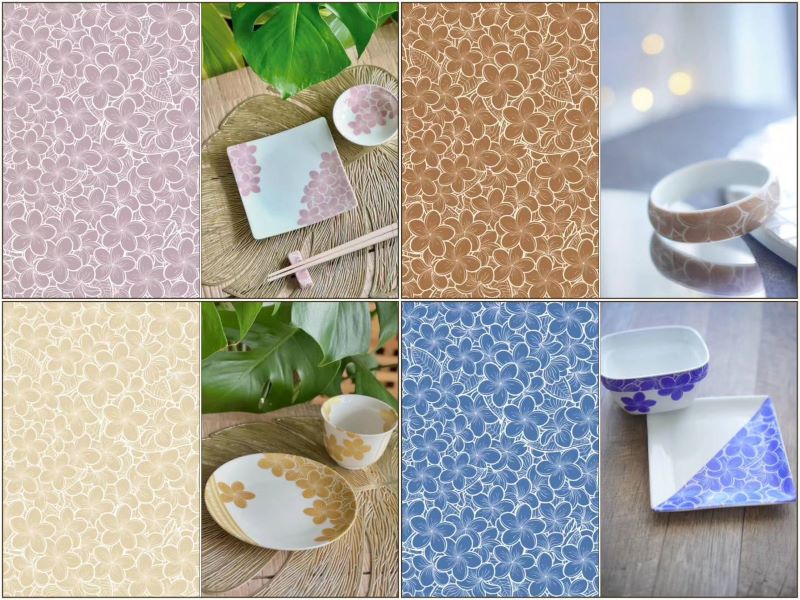 楽天市場】ポーセラーツ 転写紙 【白磁用・セット割】Plumeria