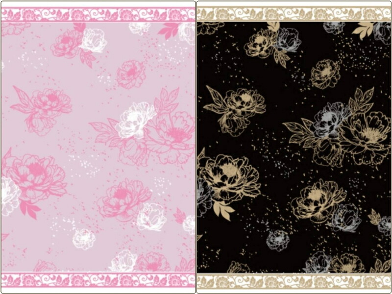 楽天市場】ポーセラーツ 転写紙 【白磁用・セット割】芍薬の宵・漆黒