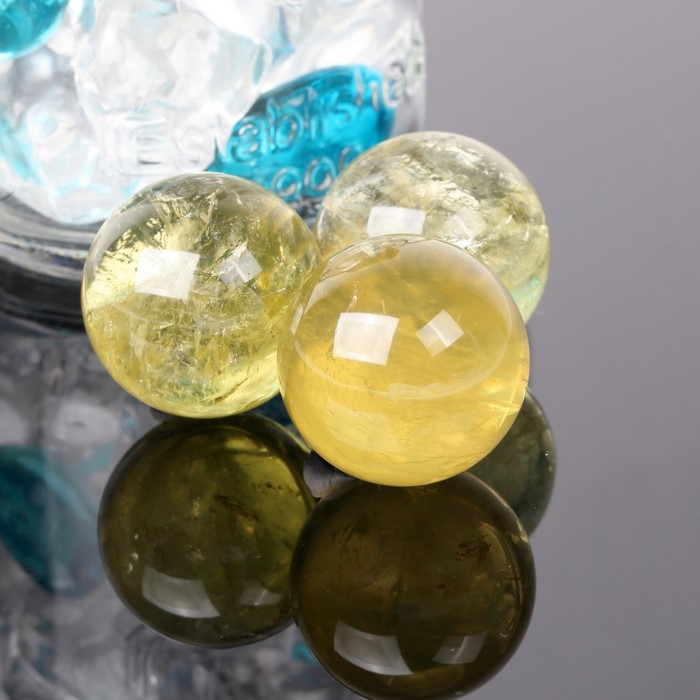 楽天市場】【持ち運びに便利な巾着袋付き！】シトリン 丸玉[22〜24mm玉