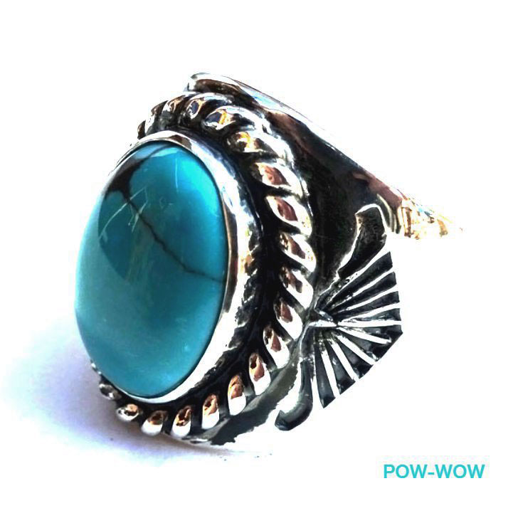 楽天市場】ターコイズ シルバーリング【受注製作】925 リング メンズ