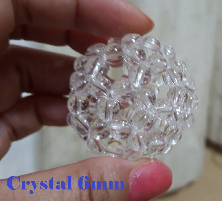 楽天市場】神聖幾何学 水晶フラーレン 6mm玉 ブラジル産天然水晶 浄化