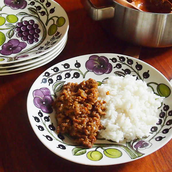 楽天市場】アラビア パープル パラティッシ オーバルプレート 22×25cm