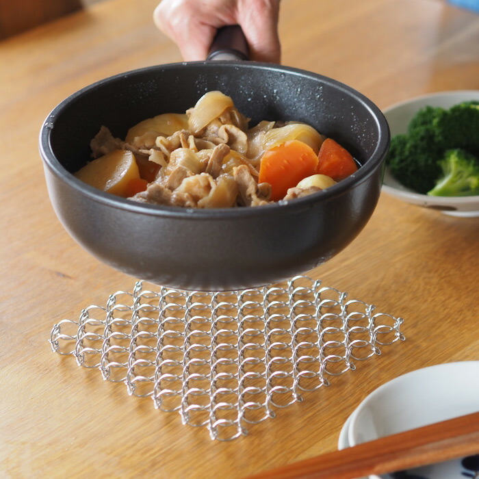 楽天市場】サンク ワイヤー鍋敷き シルバー / CINQ【2点までネコポス可