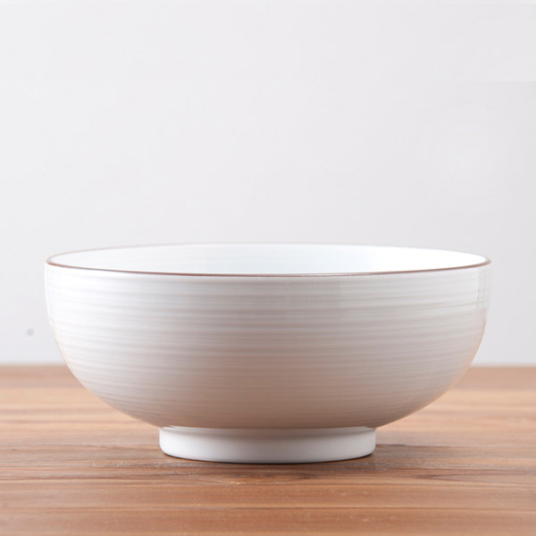 楽天市場】白山陶器 どんぶり 6寸浅めん丼 白磁千段 / HAKUSAN / 和