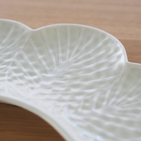 楽天市場】【25日限定クーポン対象】幸楽窯 錦 銀 松葉形 前菜皿