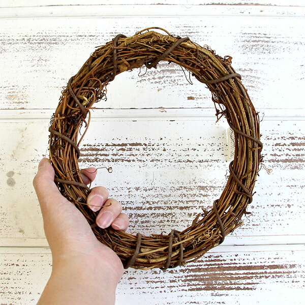 楽天市場】リース 土台 即日出荷 ひげづるリース丸 20cm ナチュラル