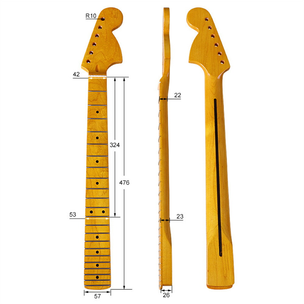 楽天市場】ギターネック ラージヘッド STタイプ用交換ネック ストラト
