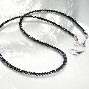 楽天市場】K18WG ブラックダイヤモンドネックレス 20カラット グレード