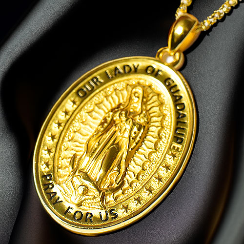 楽天市場】メキシコ グアダルーペの聖母（マリア） 18金ゴールド