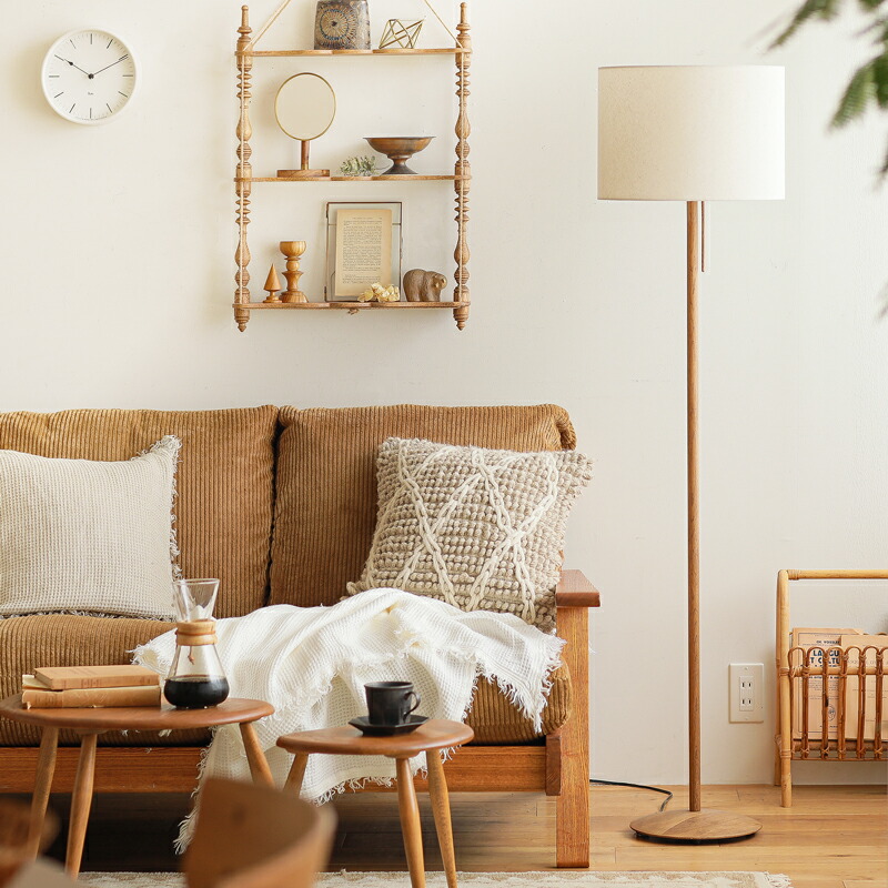 楽天市場】フロアライト 照明 スタンドライト Oak＆LinenMix スマート