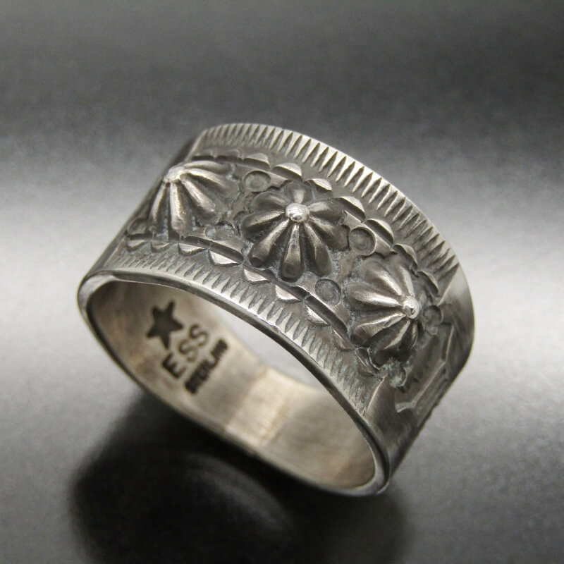 楽天市場】【中古】美品 Edison Sandy Smith ナバホ族 リング 3連