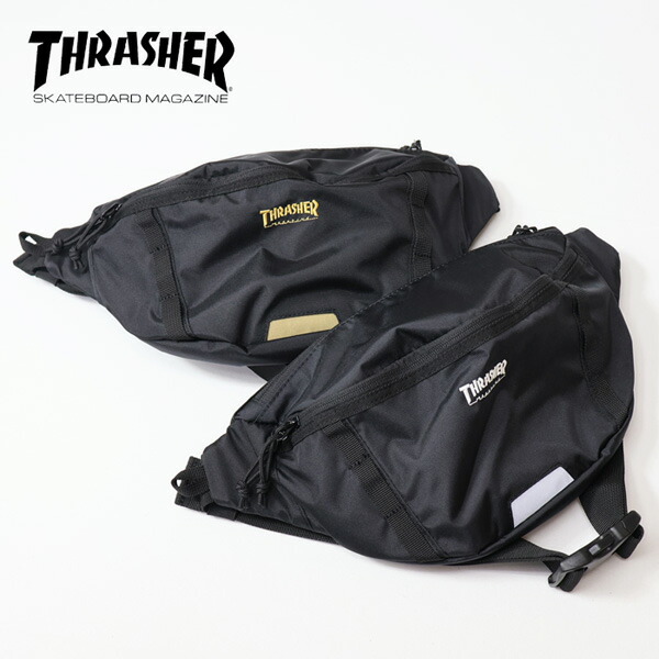 楽天市場】THRASHER スラッシャー ウエストバッグ ウエストポーチ