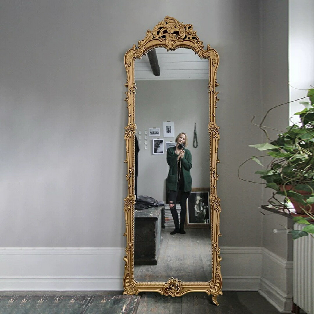 楽天市場】a063833高級感 全身ミラー 豪華鏡 全身鏡 姿見鏡