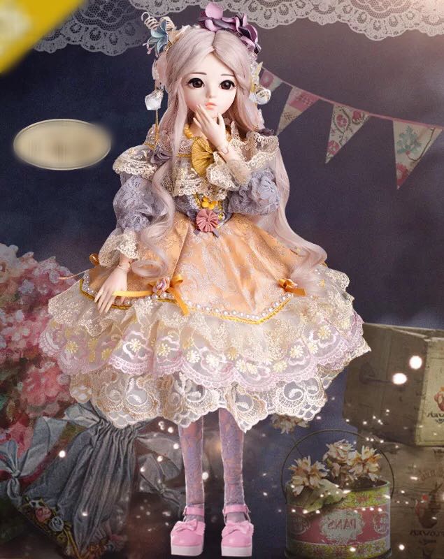 楽天市場】A059443プリンセスドール 60cm フランス人形本体 メイク