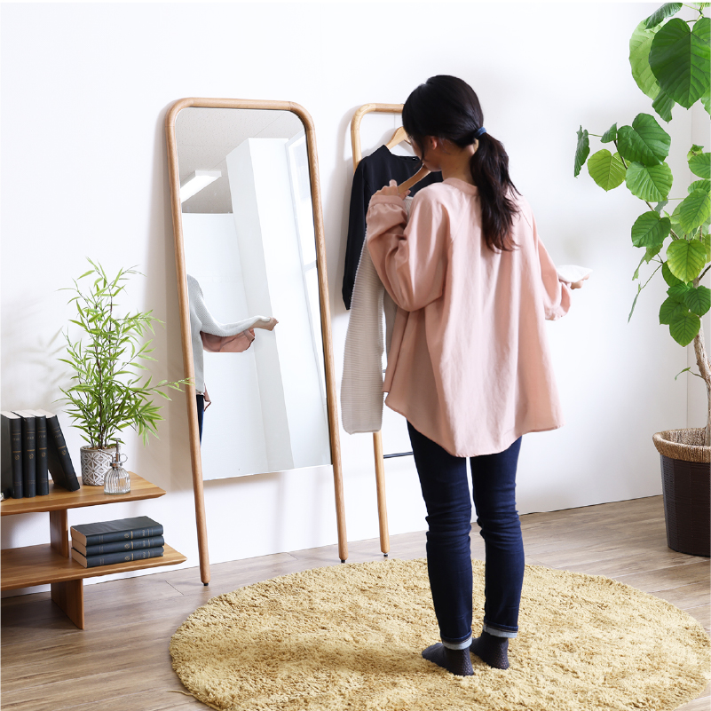 楽天市場】【公式】全身鏡 姿見 160cm 幅55 スタンドミラー 壁掛け