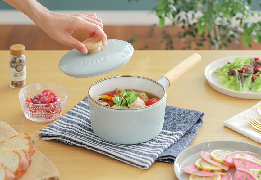 楽天市場】【特典付き】ブルーノ IH対応 富士ホーロー ホーロー鍋 片手