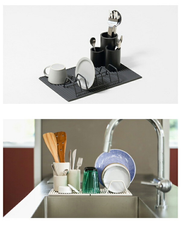 楽天市場】水切り セット 3点 水切りラック イデアコ 水切りマット